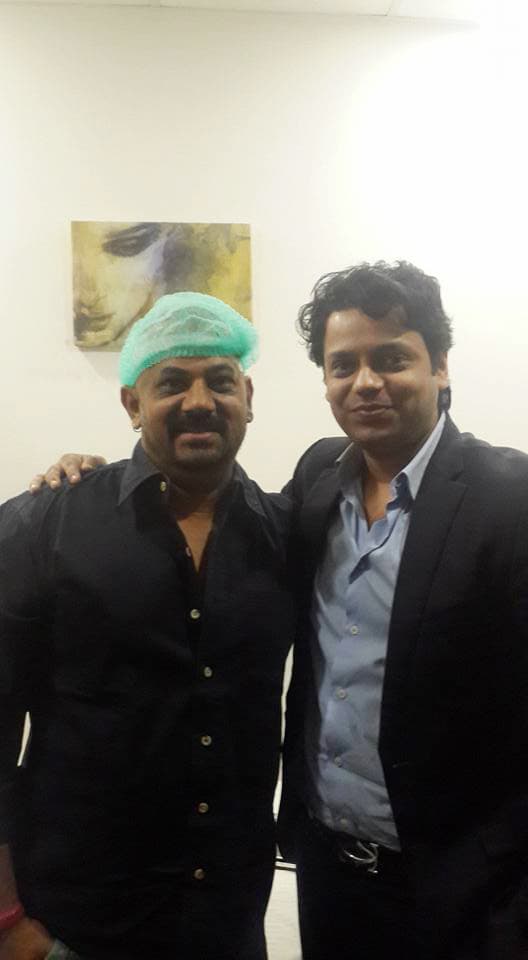 Bollywood Cinematographer Shailesh Awasthi at Medlinks for hair transplant.