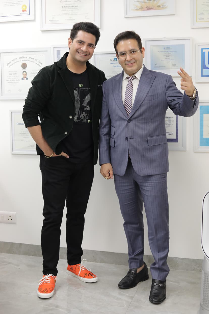 Indian TV Actor Karan Mehra at Medlinks for Skin Treatment.